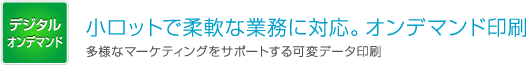 小ロットで柔軟な業務に対応。オンデマンド印刷